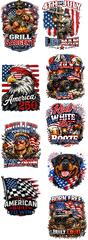 4TH OF JULY GANG SHEET (GRILL SARGENT)