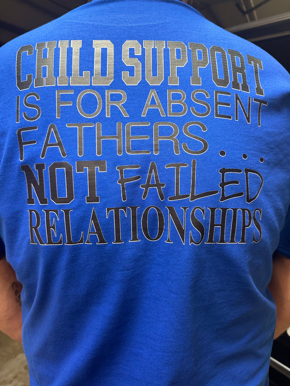 Child support is for absent fathers.. not failed relationships - T shirt product image