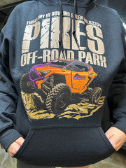 Pikes Off Road SXS logo and park map apparel design