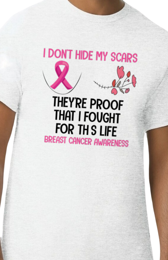 I Don't Hide My Scars Breast Cancer product image