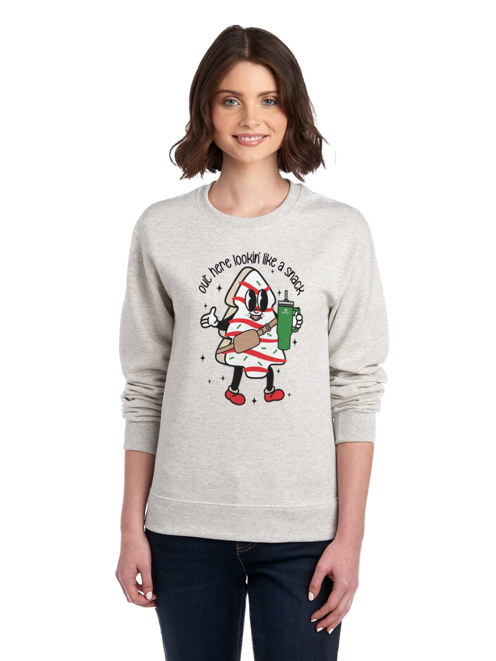 Out here looking like a snack CREWNECK product image