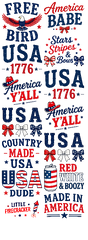 4TH OF JULY GANG SHEET (FREE BIRD)