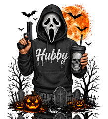 Hubby Scream Cemetery Halloween apparel design