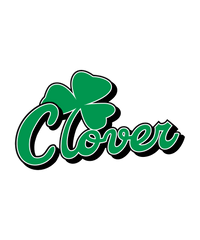 Clover Classic Green — T-Shirt or Hoodie — logo artwork preview; garment and print included