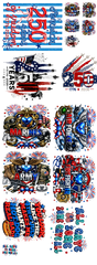 4TH OF JULY GANG SHEET ( 250 )
